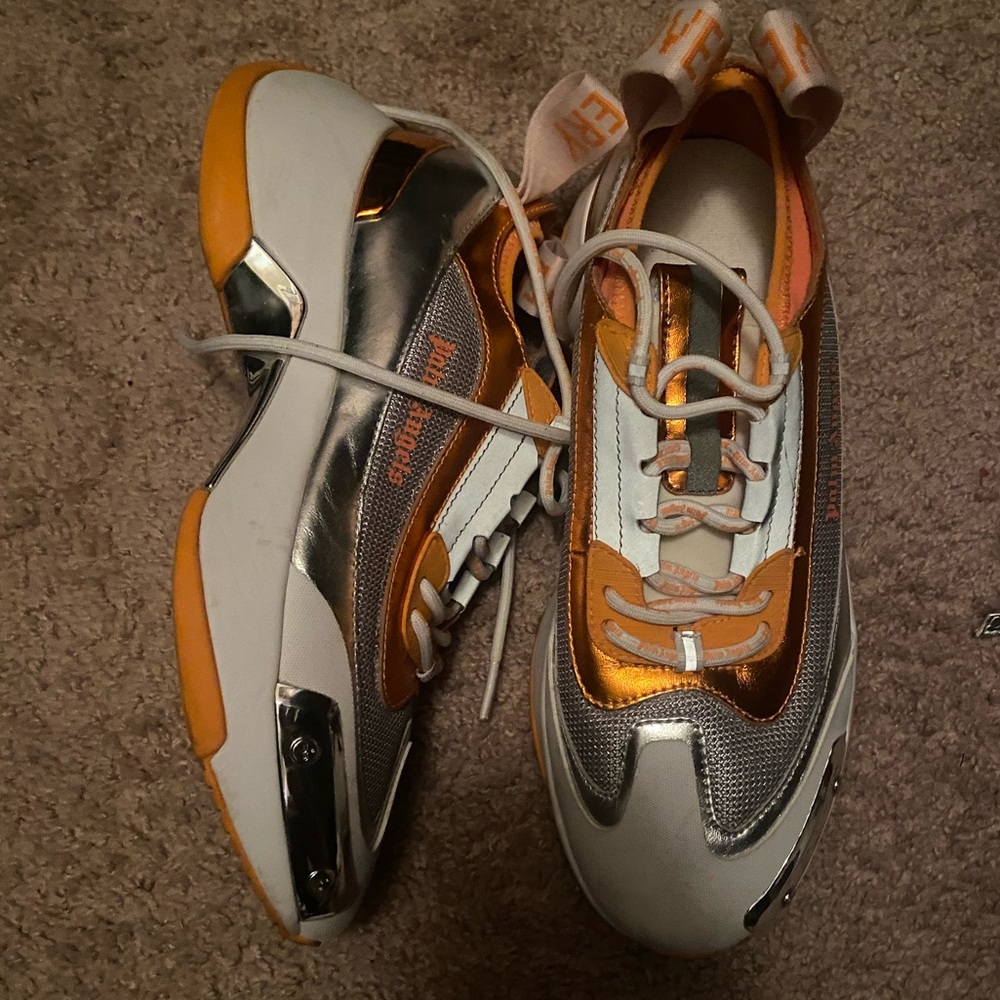Palm angel Orange and silver sneakers